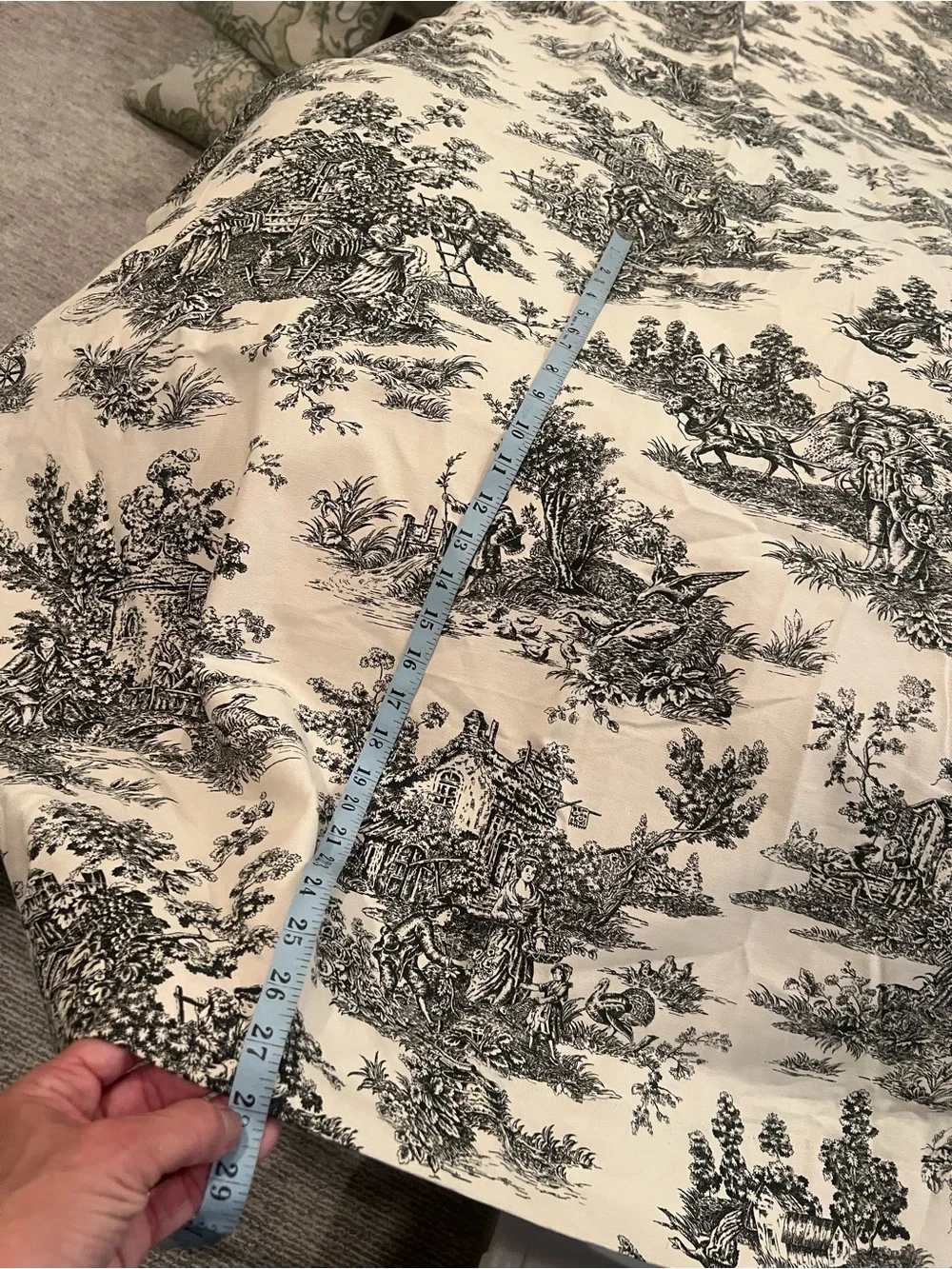 Toile French Country Curtains